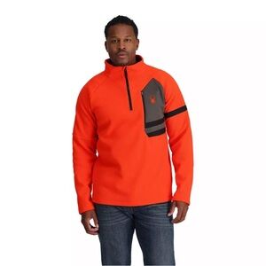 Spyder Orange and Black Pullover Jacket